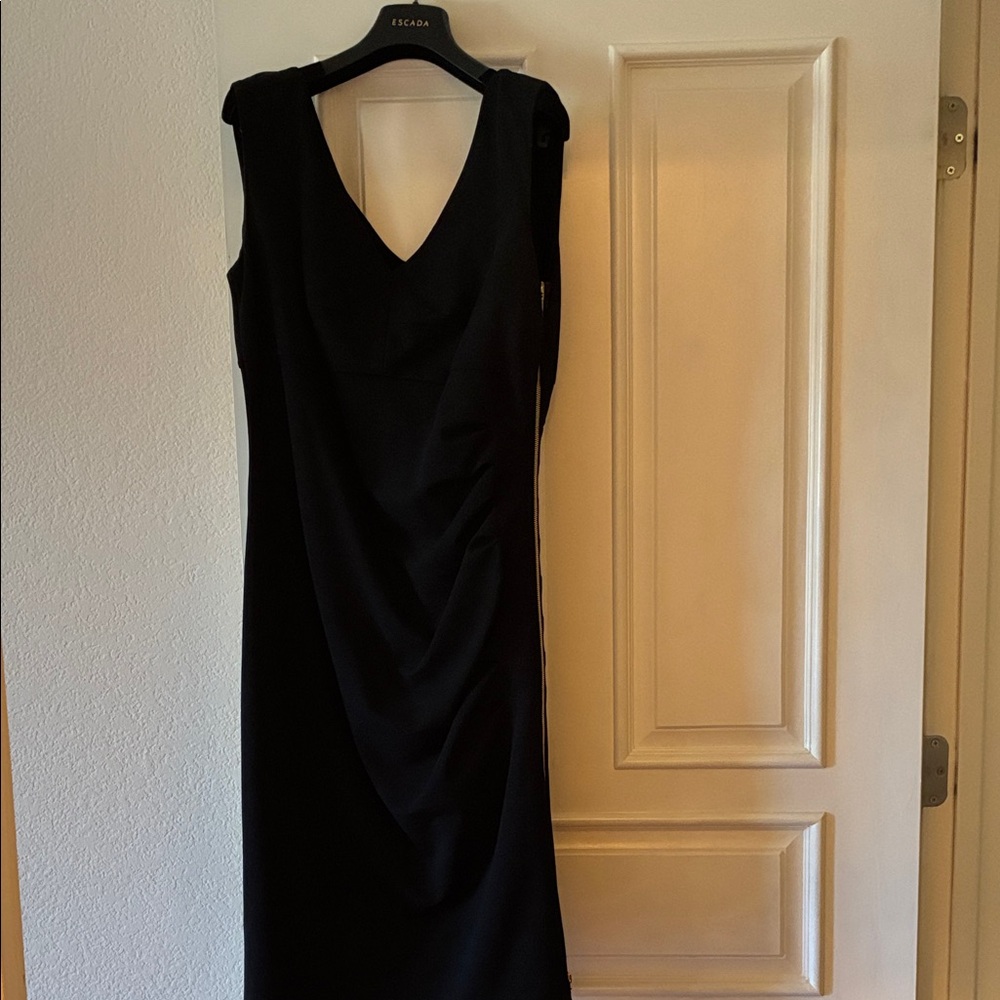 Escada Black V-neck Dress
